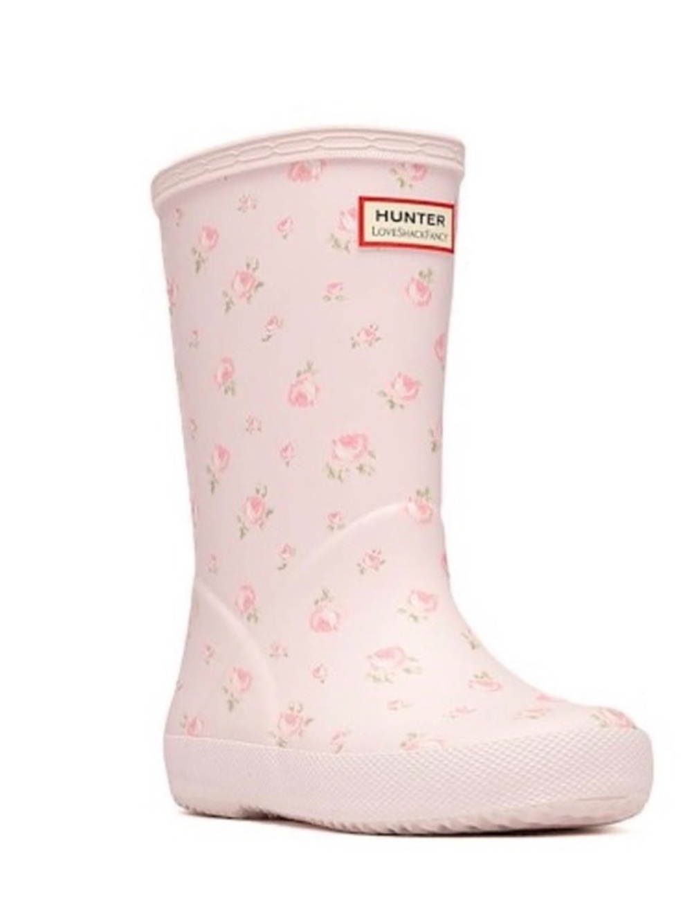 NEW…LoveShackFancy Hunter Kids' Pink Floral Rain Boot